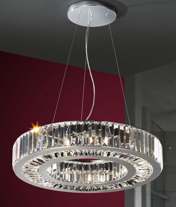 Schuller Corona Chrome Crystal Glitzy Pendant