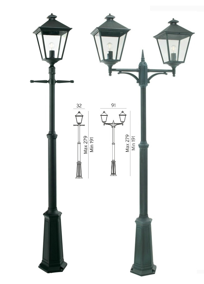 London Lamp Posts E27 Or Son, Standard Lamp Post Height Uk