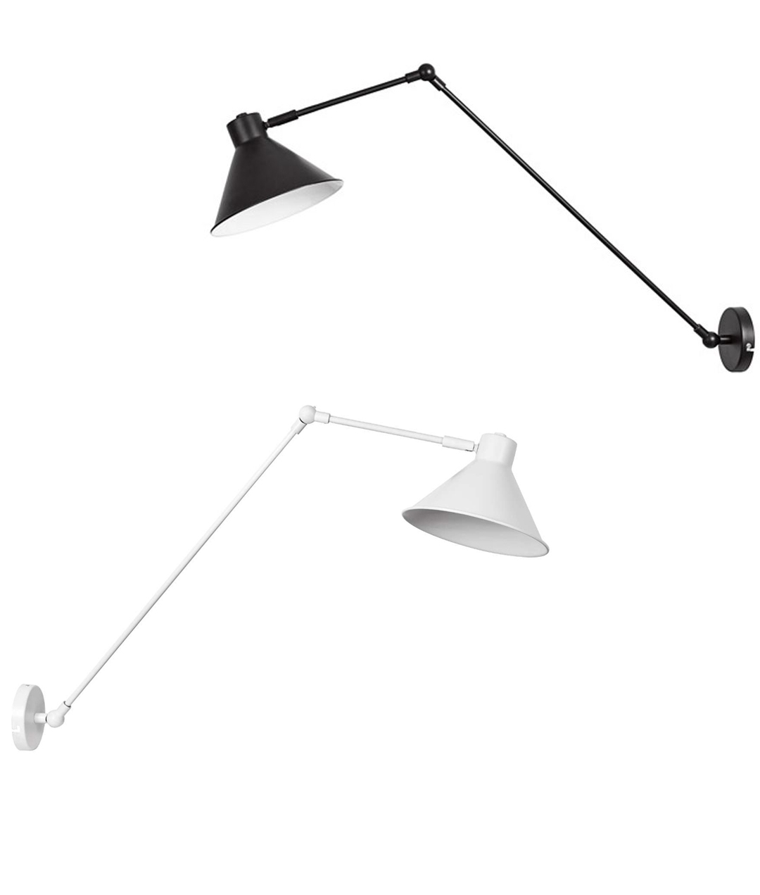 Wall light with long arm discount