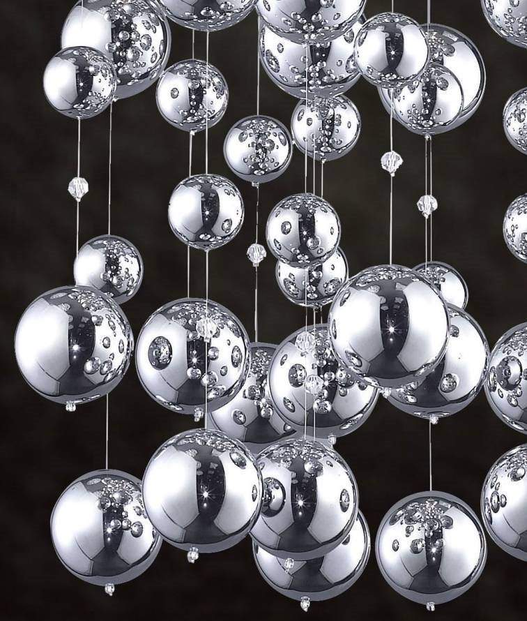 Ceiling Fixture With Long Drops Of Chrome 1200mm High Tap To Expand