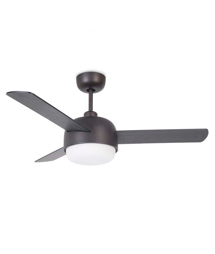 Modern Triple Bladed Ceiling Fan With Built In Opal Light For Kitchen Dining Rooms And Lounge Areas Modern Triple Bladed Ceiling Fan With, Triple Ceiling Fan