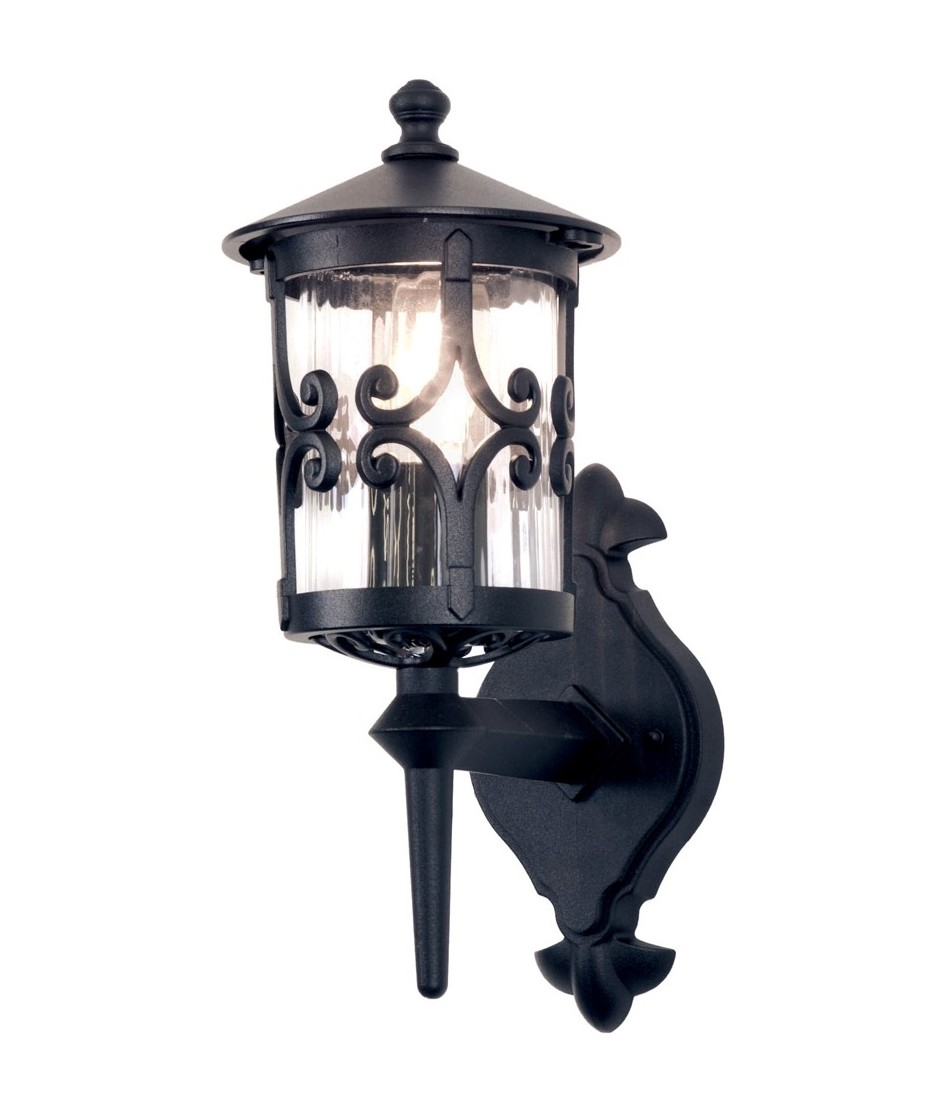 Ornate Iron Exterior Lantern - Up