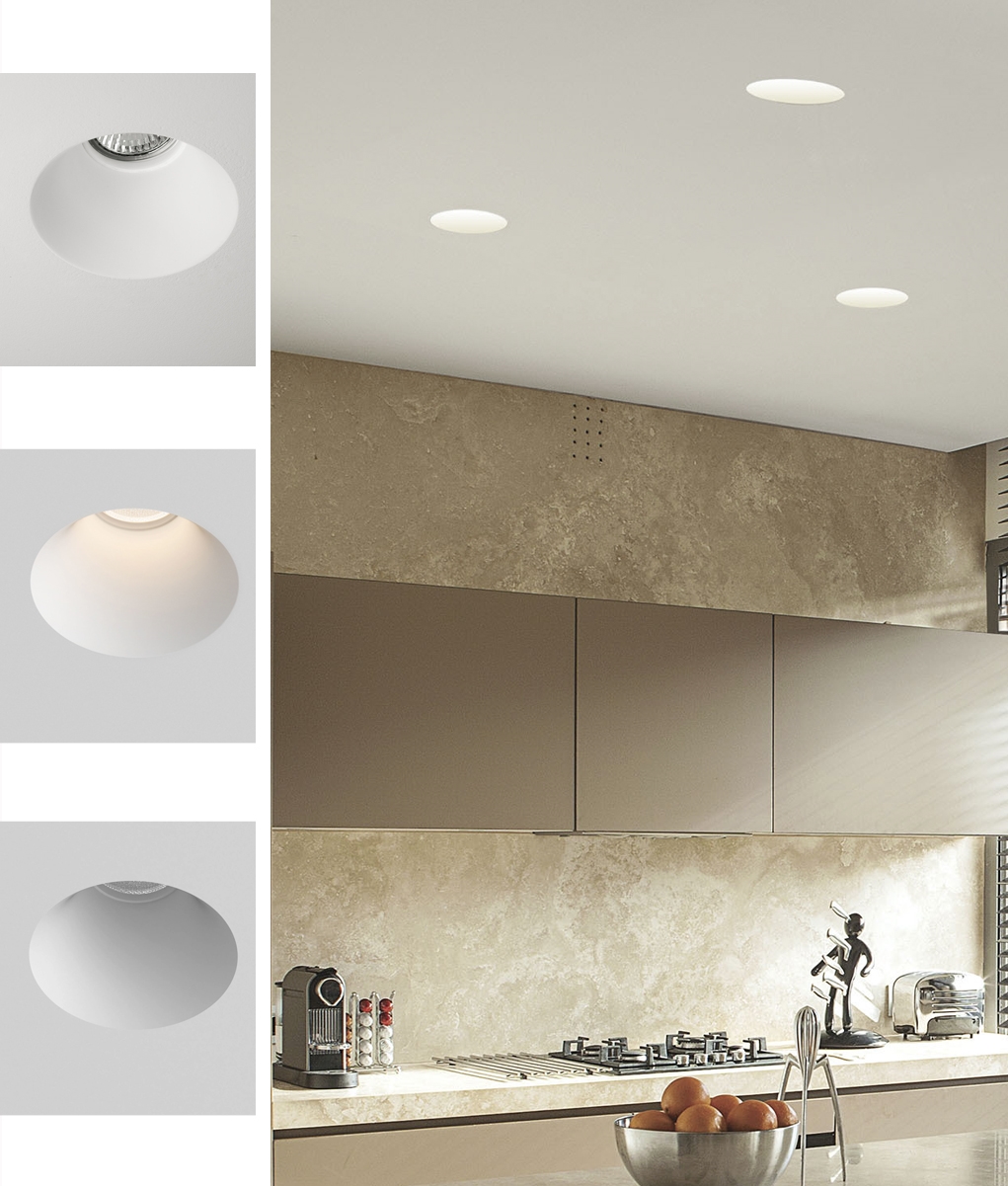Plaster in downlight - gives a seamless solution to integrating lighting  into your space.