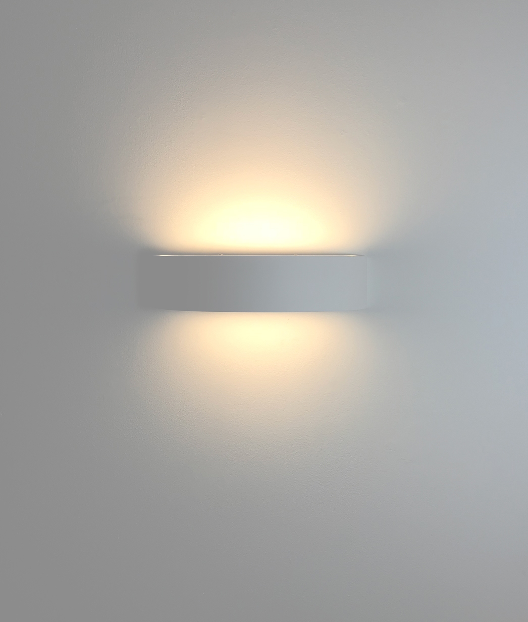 LED Plaster Wall Washing Semicircular Wall Light with Diffusers