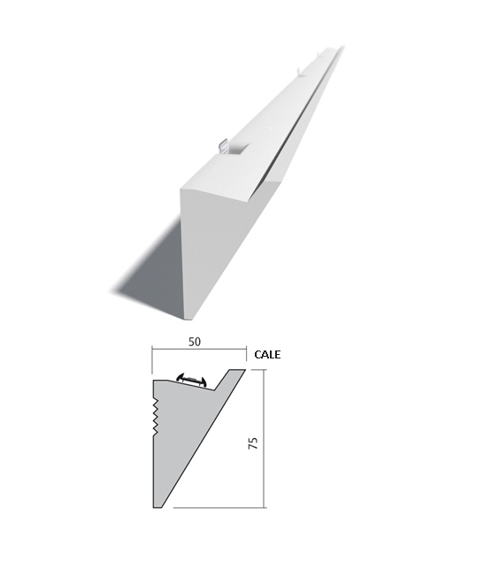 Cale Led Plaster Cornice Uplight