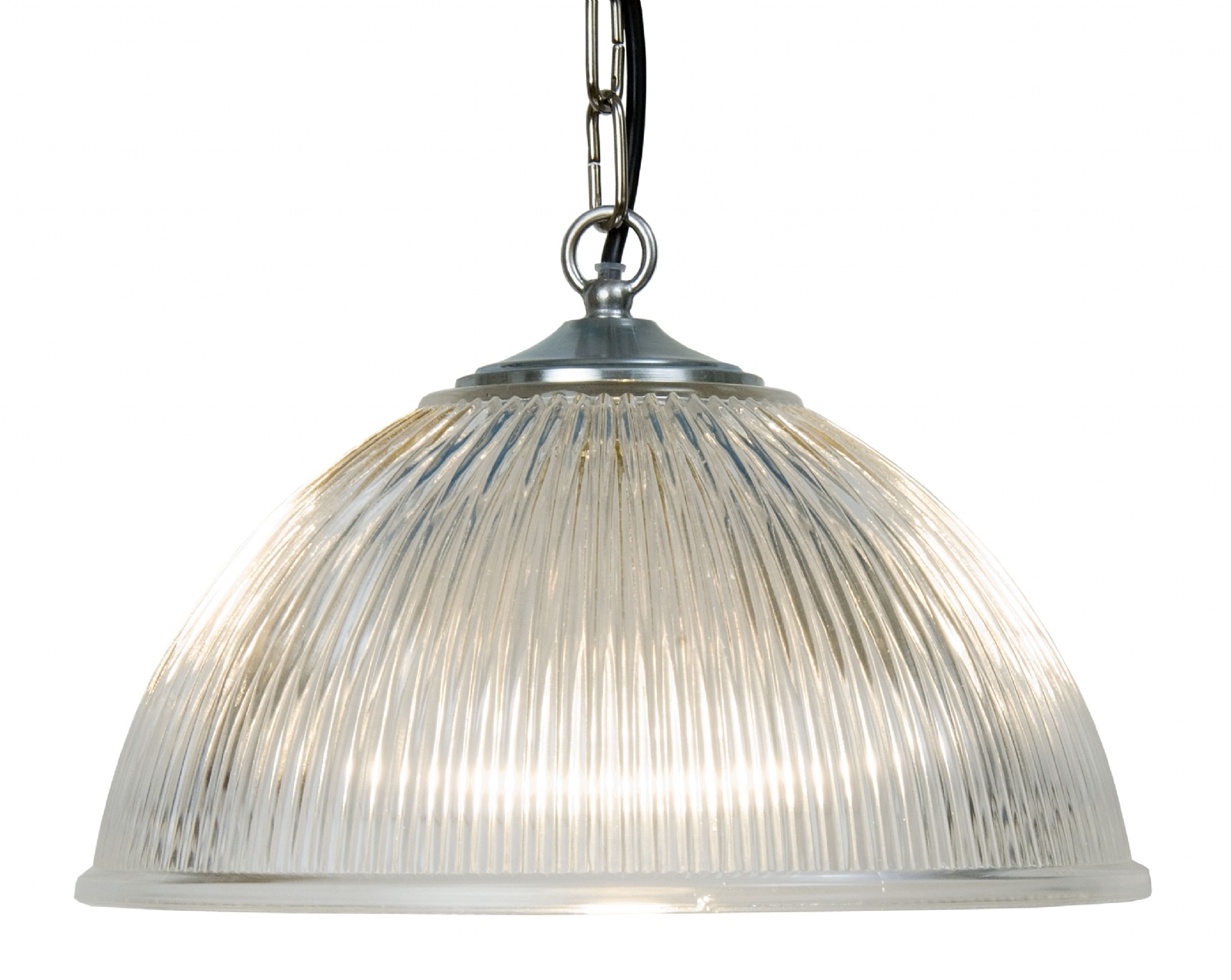 Glass Ceiling Lights Pendant Designs Traditional Ribbed Glass Ceiling Light On Chain Suspension In 2 Sizes
