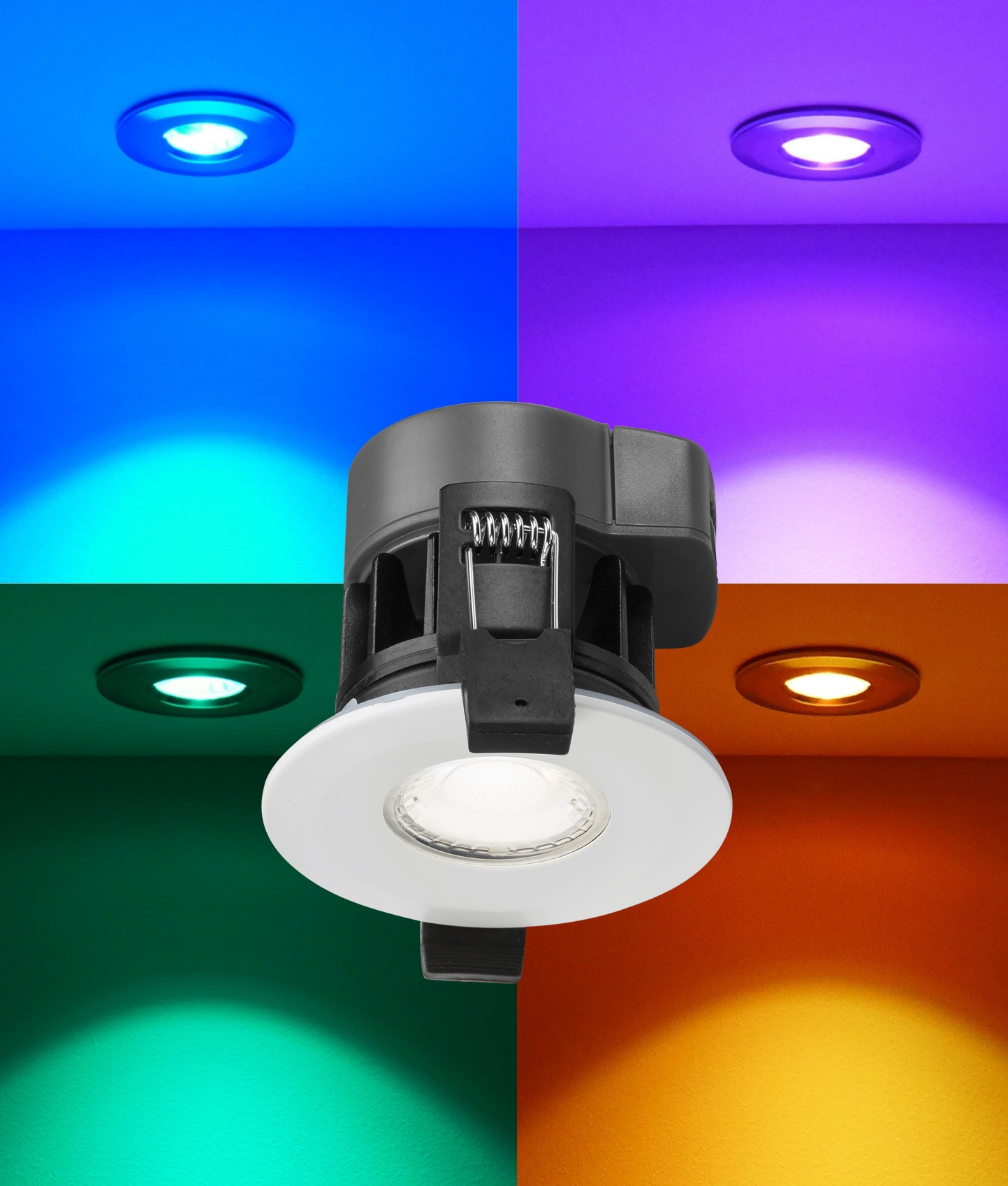 IP65 Bathroom safe Smart LED Downlight - Provides White & Coloured