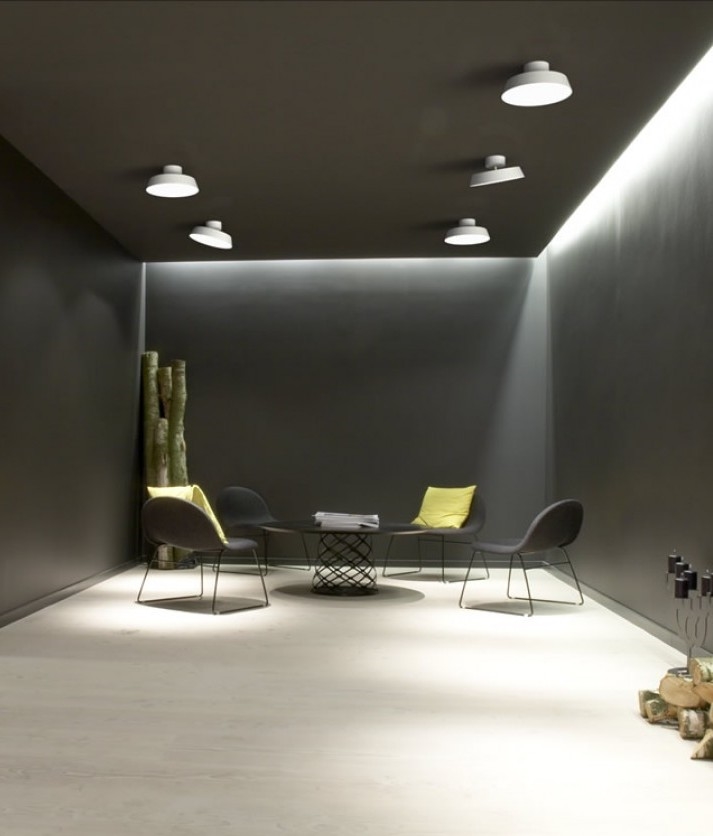 Tiltable Led Ceiling Lamp Adjustable In Grey Or White Tiltable Led Ceiling Lamp Adjustable, Sloped Ceiling Lights Uk