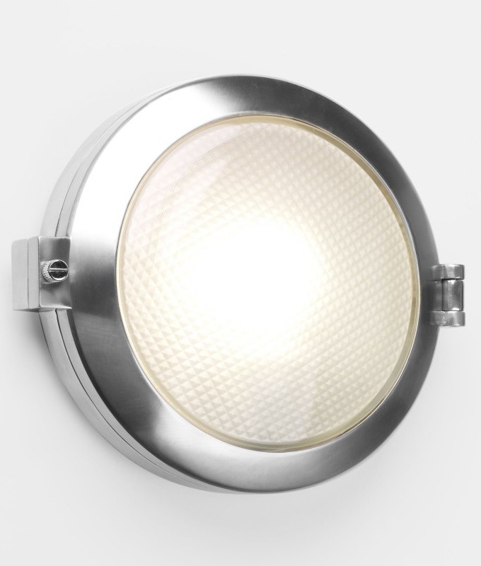 Ip65 Polished Aluminum Round Exterior Light