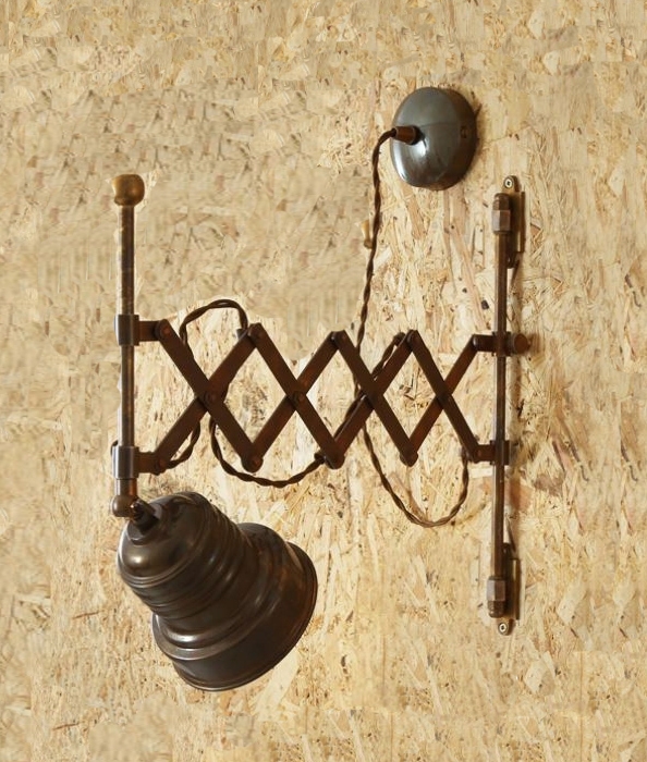 Vintage Scissor Arm Wall Light In 4 Finishes Vintage Scissor Arm Wall Light In 4, Scissor Arm Wall Light