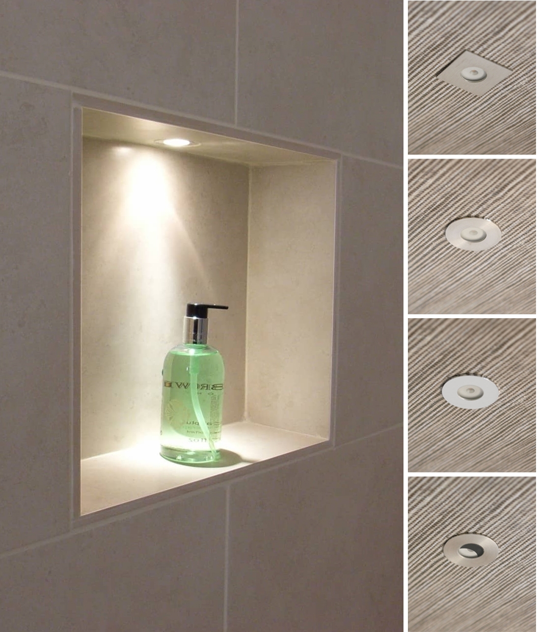 Small Recessed IP65 Niche Light - Shallow Profile Design