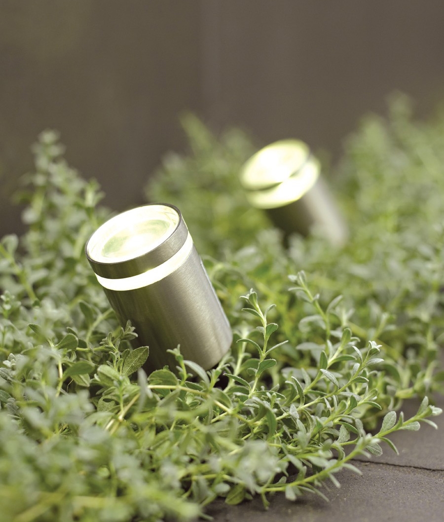 Compact Stainless Steel LED Spike Light - small enough to 