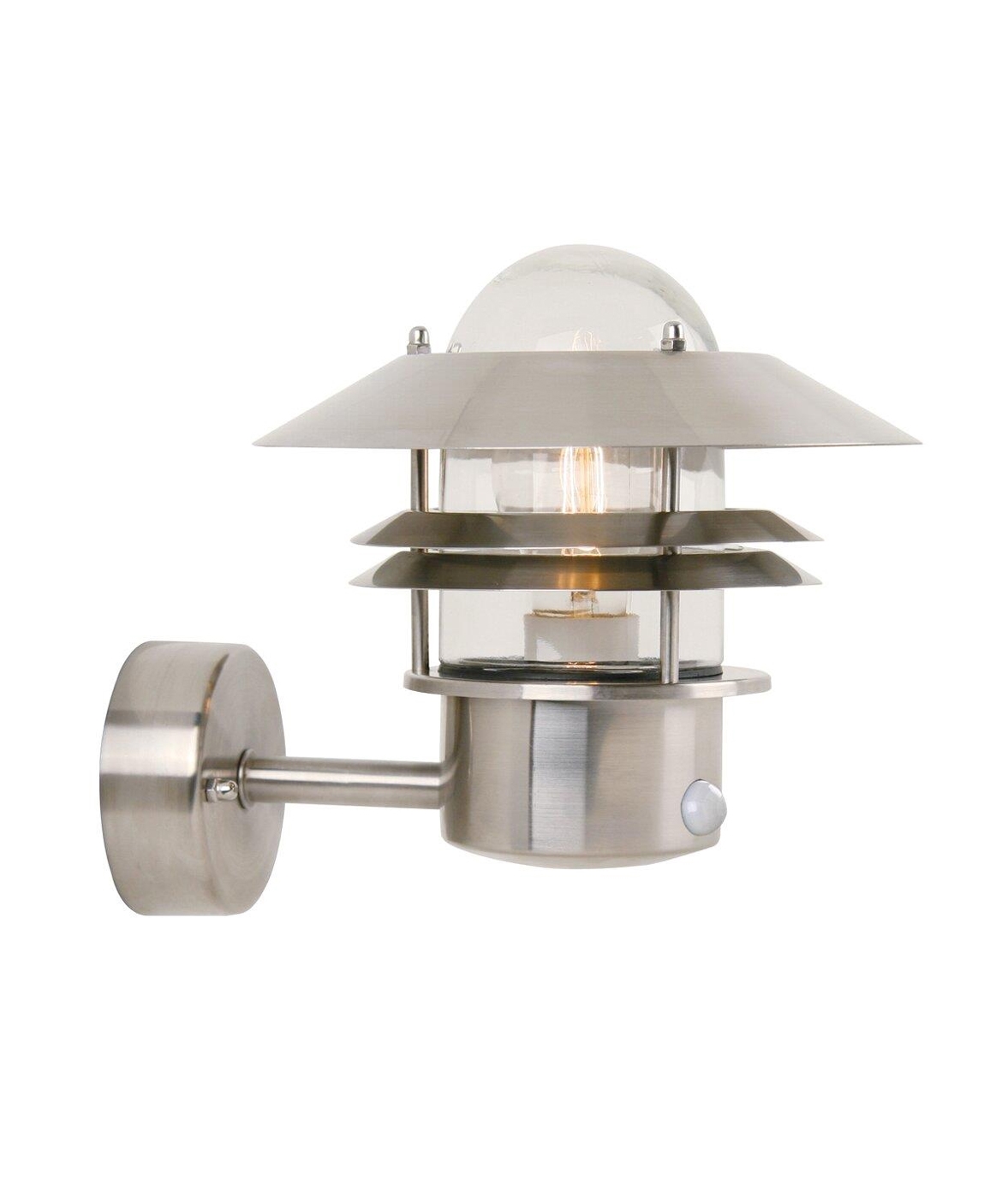 PIR Sensor Exterior Light with Scandinavian Louvre Design