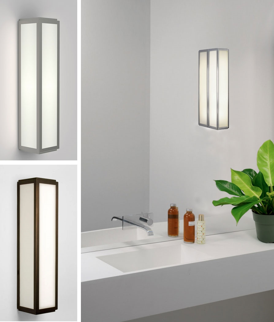 Tall Framed Bathroom Light For Mirror, Ceiling Mounted Bathroom Mirror Uk