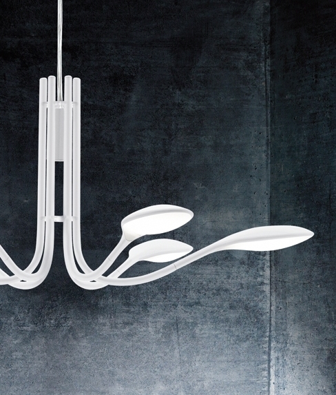White Led Multi Arm Futuristic Light