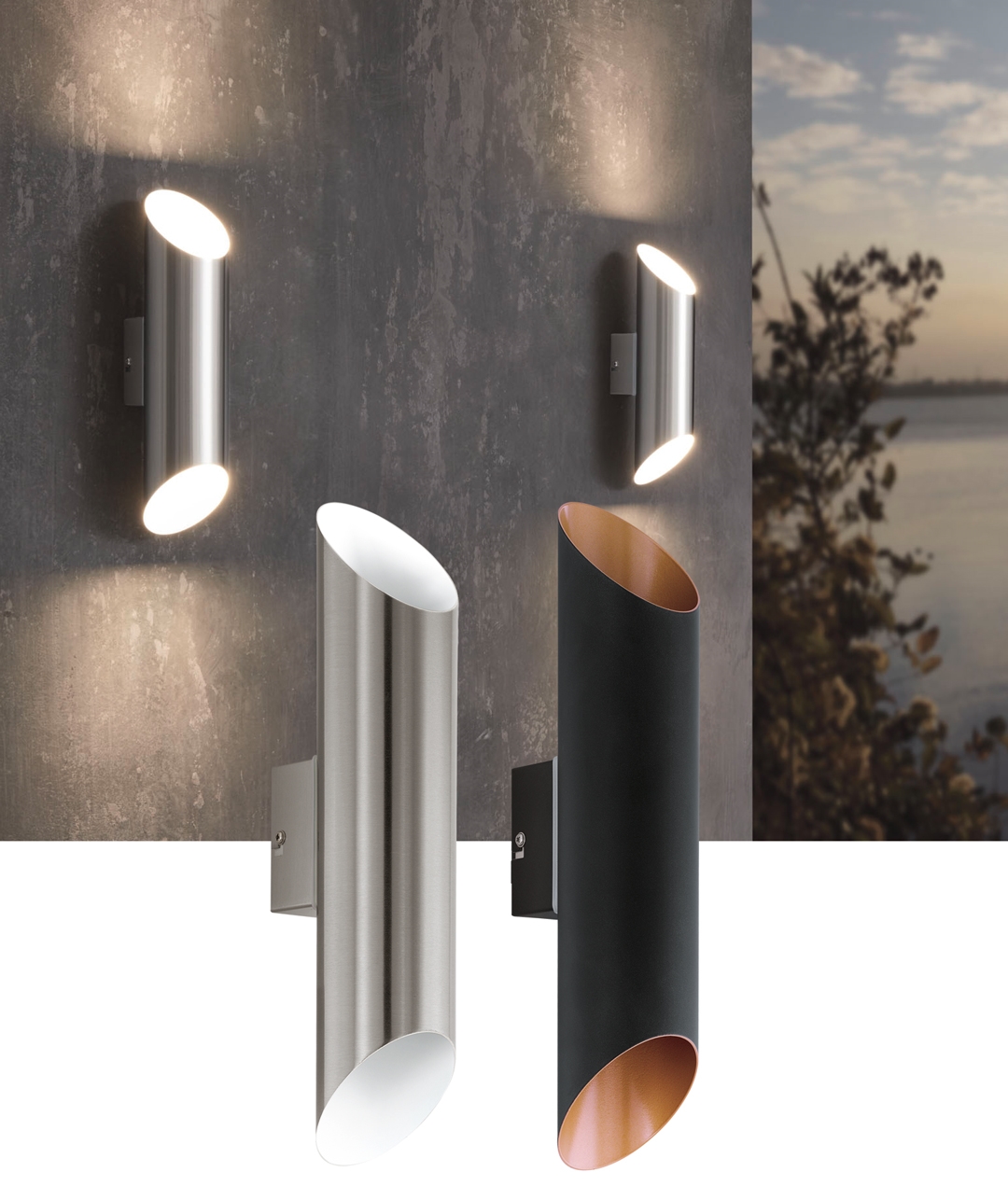 Slim Led Exterior Up Down Wall Light - Modern Up Down Outdoor Wall Lights