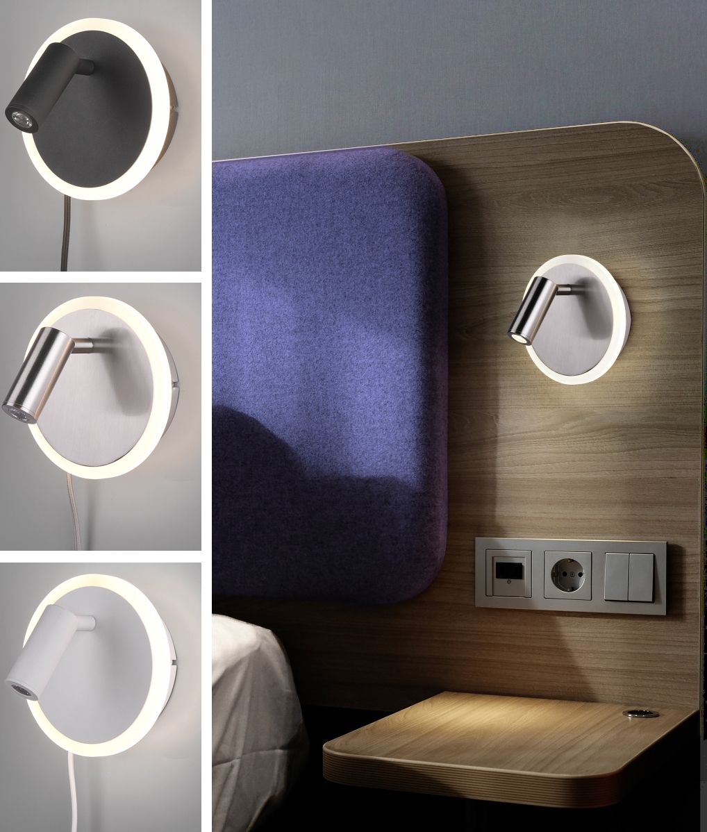 Plug in reading light for bed discount