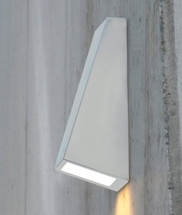 Large Wedge Shaped Wall Light for Exterior Use