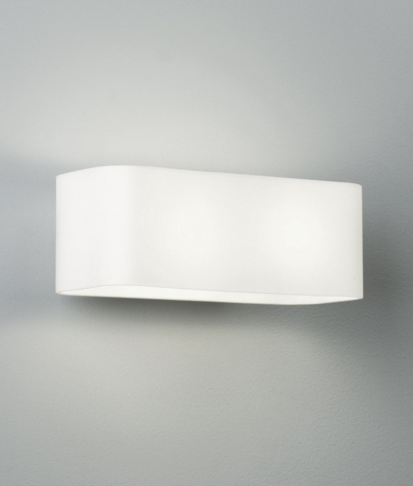 Opal Glass Twin Lamp Wall Light
