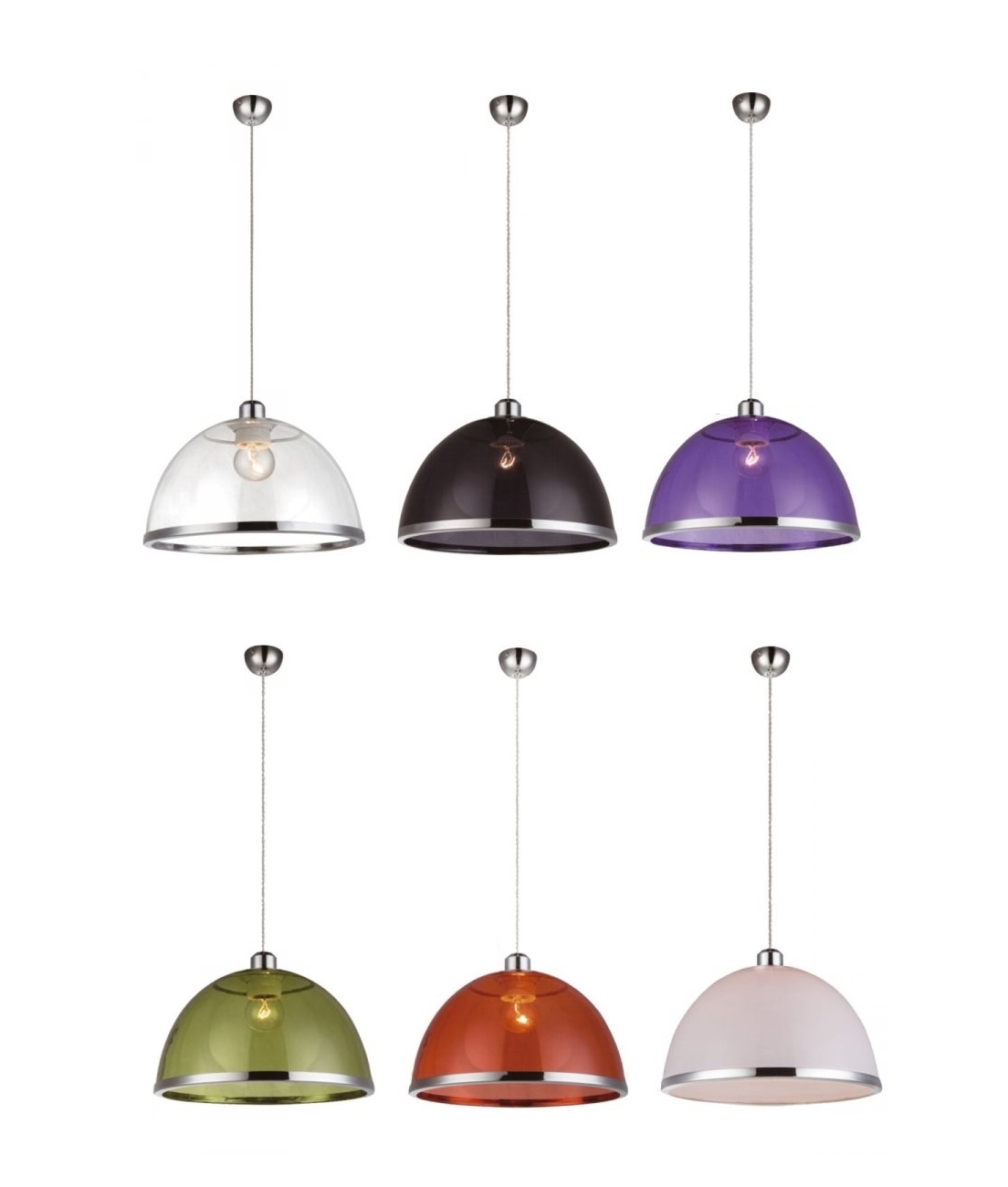 Acrylic Shade Pendant In Two Sizes 230mm Or 340mm Acrylic Shade Pendant In Two Sizes