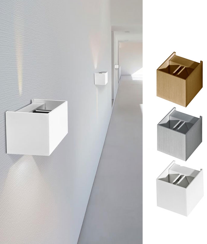 Adjustable Beam Interior Square Up & Down Wall Light