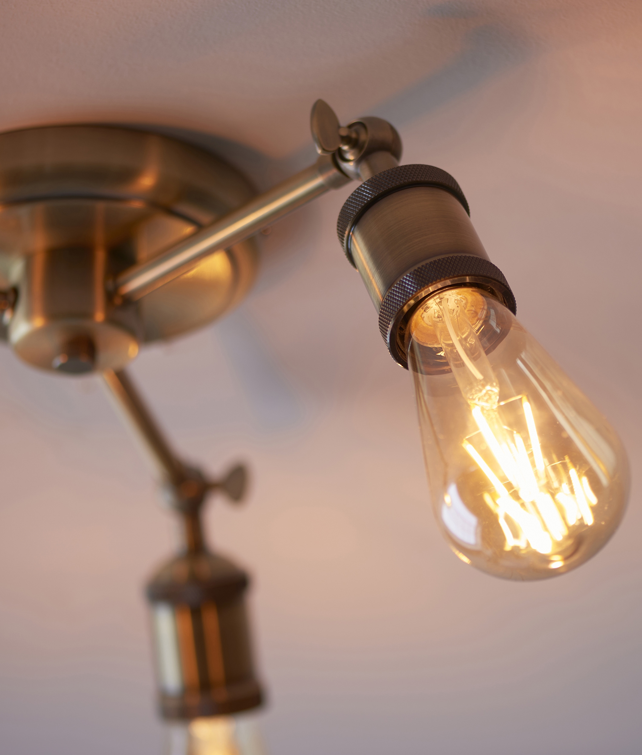 Adjustable SemiFlush Ceiling Light with 3 or 5 Light Designs