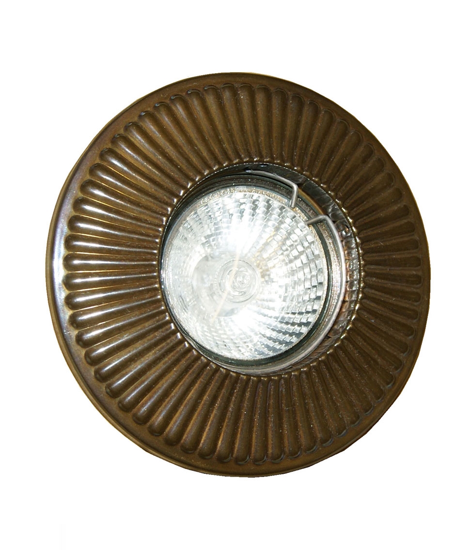 Mullan Lighting GU10 Recessed Spotlight for Period Properties Victorian Fluted Design