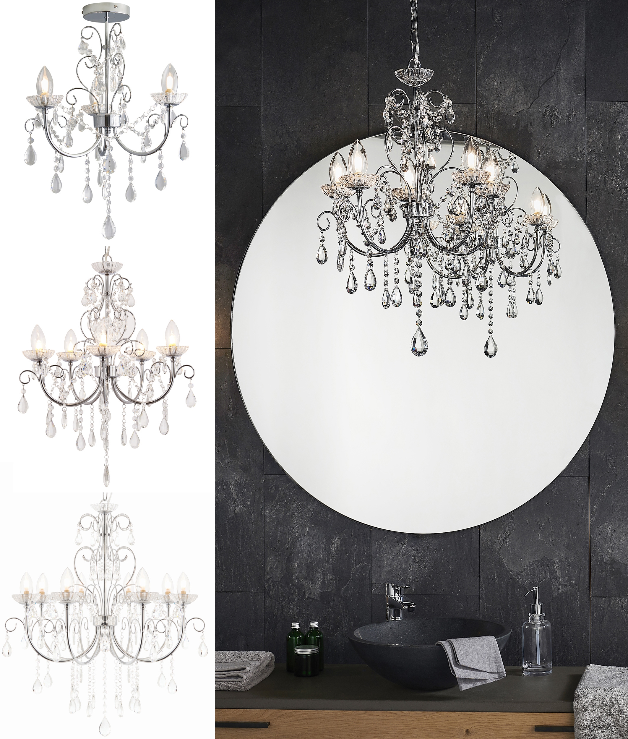 Bathroom chandelier ip44 deals