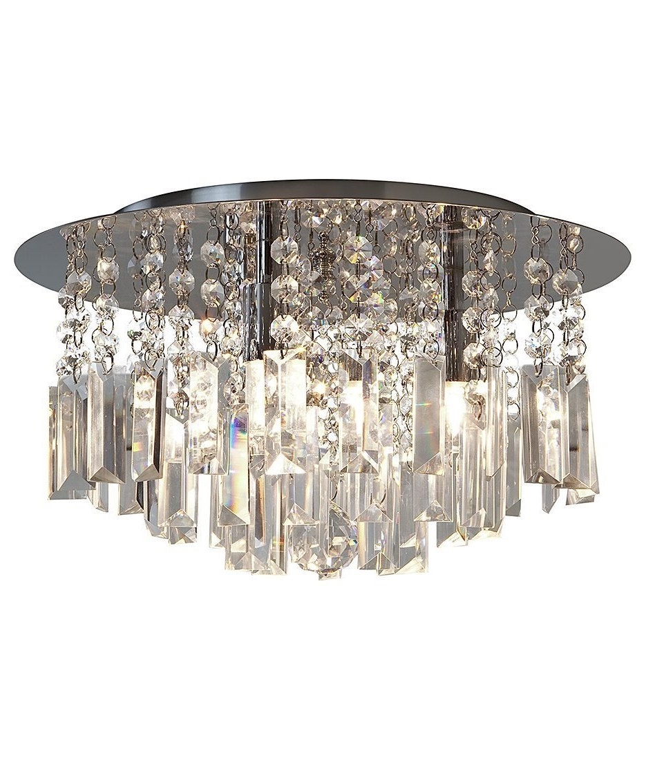 Crystal Glass Bathroom Ceiling Light