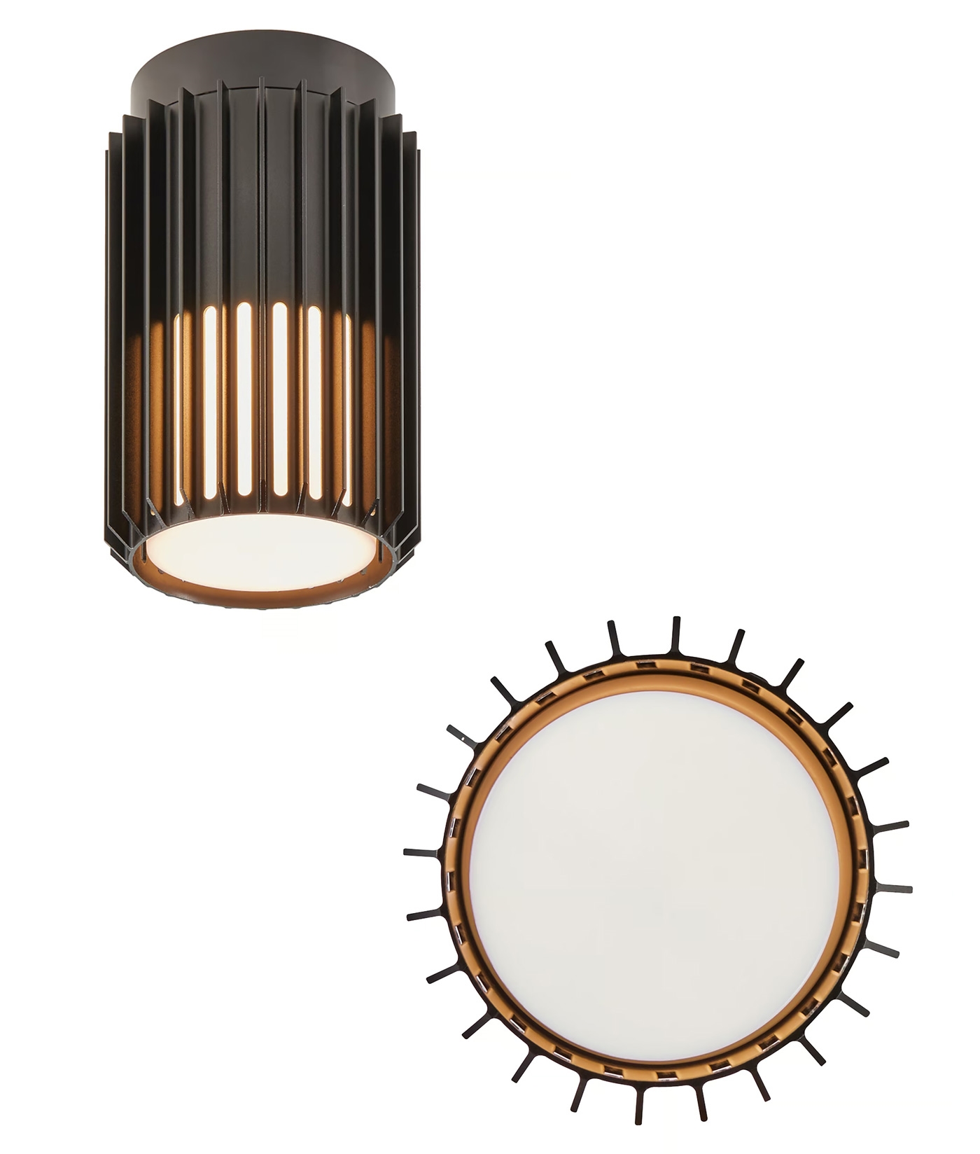 Coastal Corrosion Resistant Exterior Ceiling Mounted Light with Modern