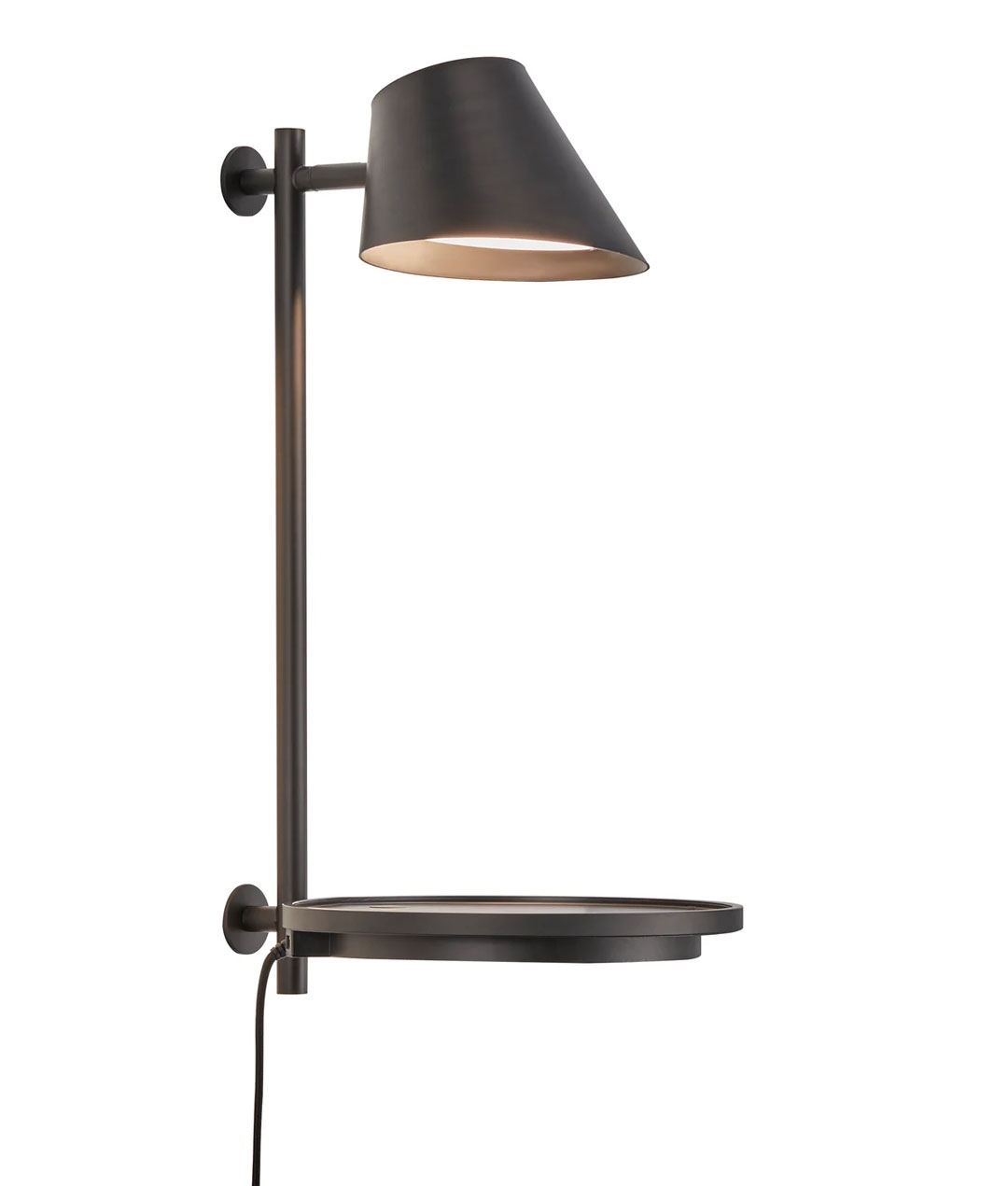 Wall Light with Shelf, Touch Dimmable & USB Charger