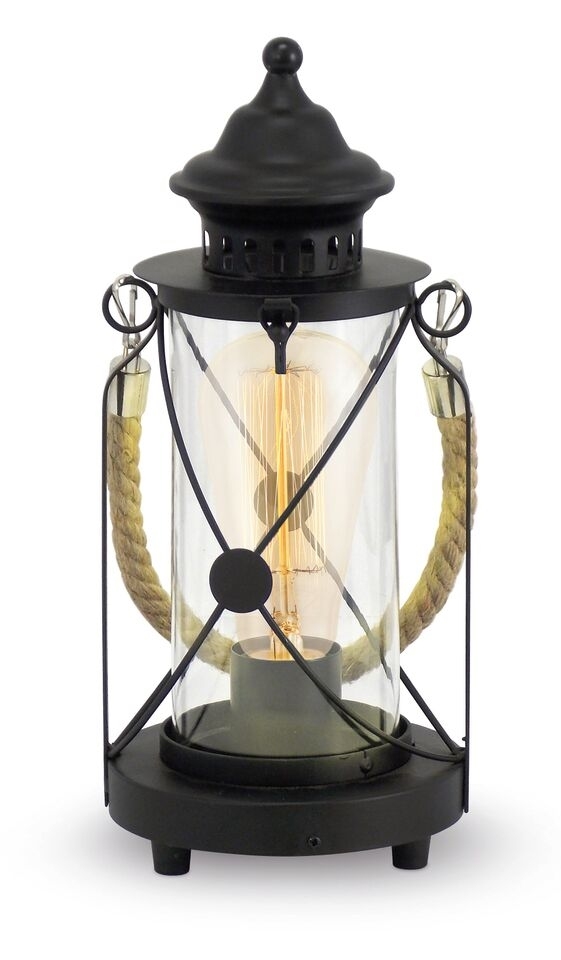 Fisherman Table Lantern With Rope Handle - Fisherman Table Lantern With Rope Handle