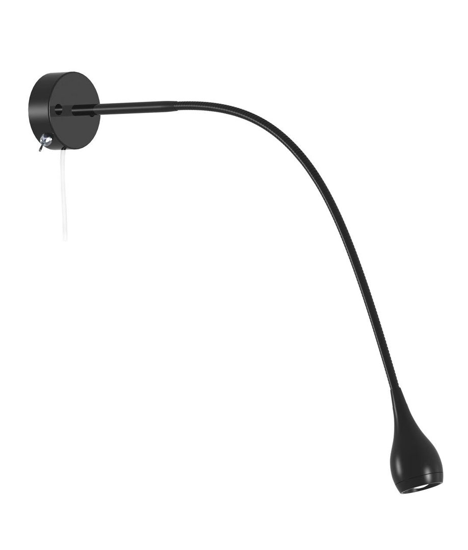 Flexible Arm LED Reading Light Switched, Easy Install, Simply Plug