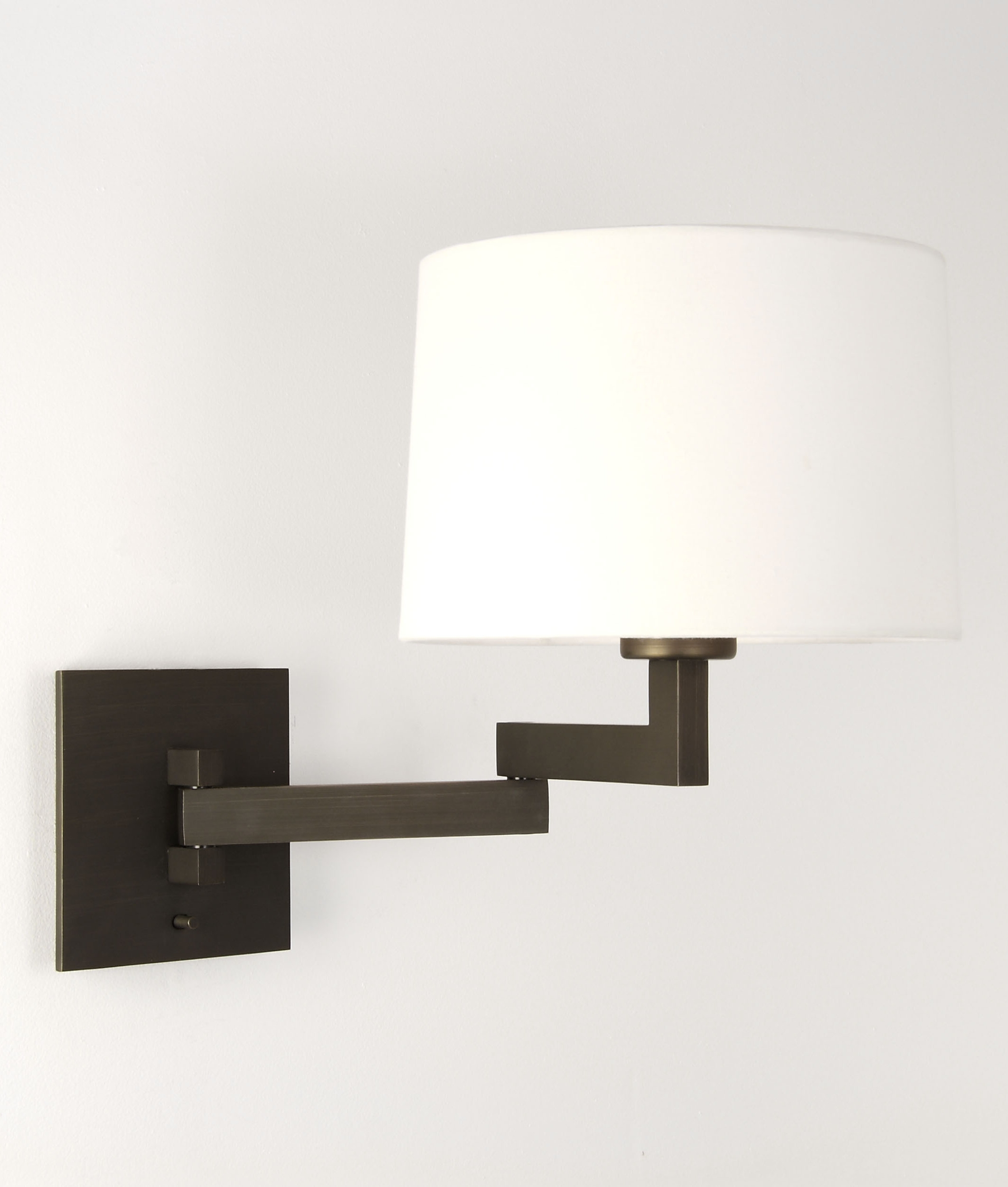 Swing Arm Bracket Wall Light with Shade