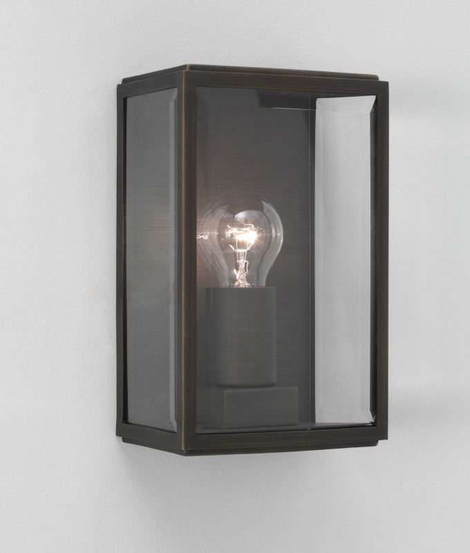Outdoor Wall Light Clear Glass H:250mm
