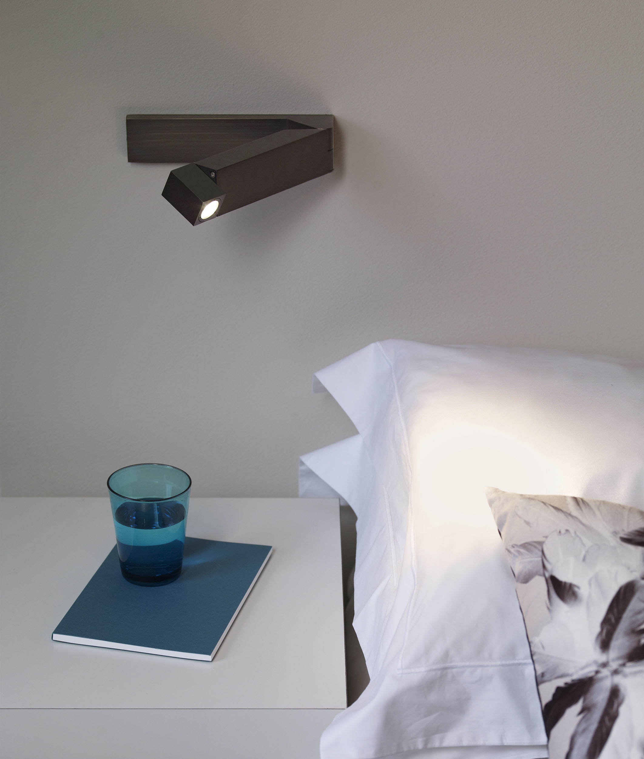 Adjustable Slim LED Bedside Reading Light in 4 Finishes