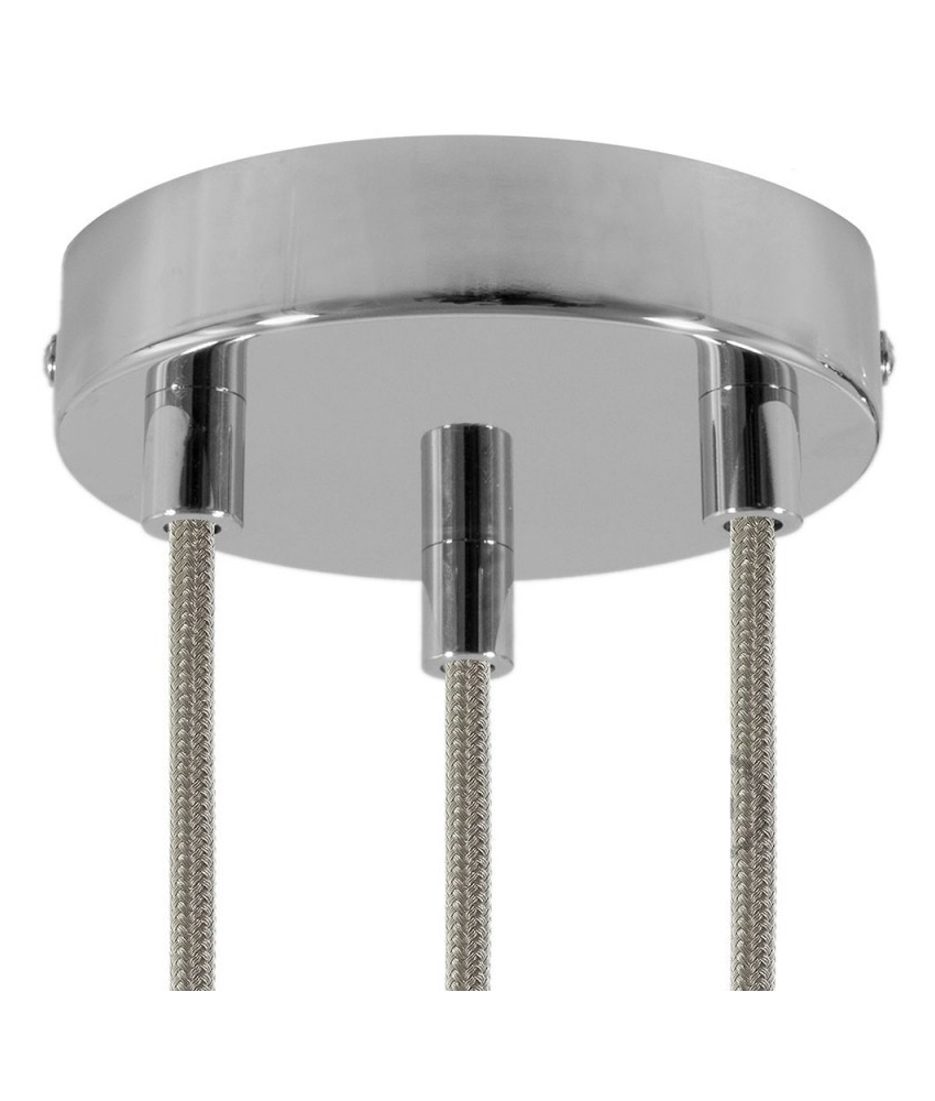 Round Ceiling Rose For 3 Cables
