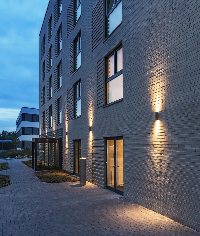 Tall Rectangular Up and Down IP44 Outdoor Wall Light