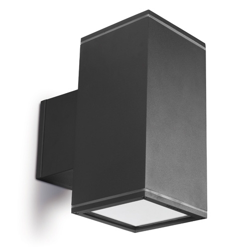 HID surface mounted dual up and down light for commercial spaces