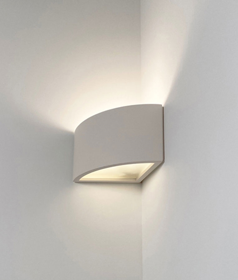 Corner Uplighter in Plaster Designer Quality
