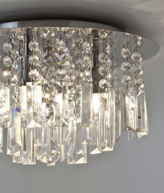 crystal bathroom ceiling light