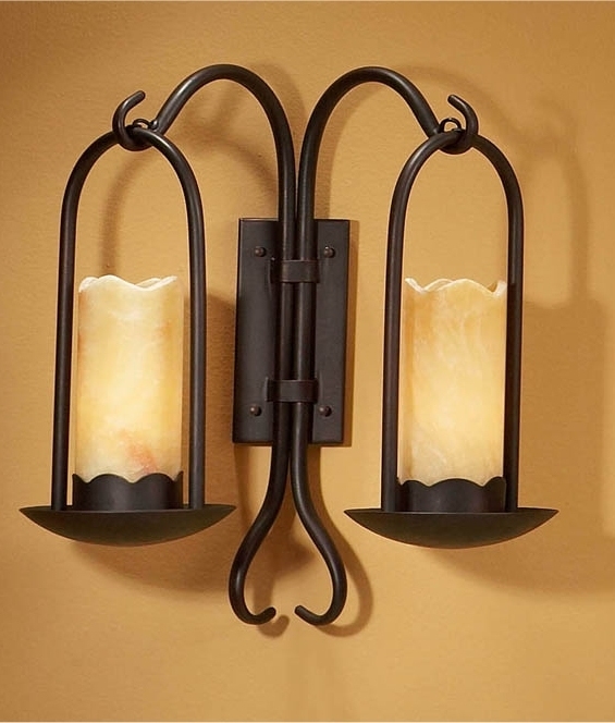 rustic brown candle wall bracket with alabaster shade leds rustic brown candle wall bracket with alabaster shade leds