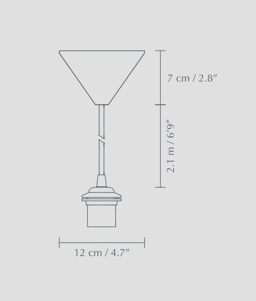 Umage Canopy Modern E27 Complete Pendant Suspension Kit Black or White