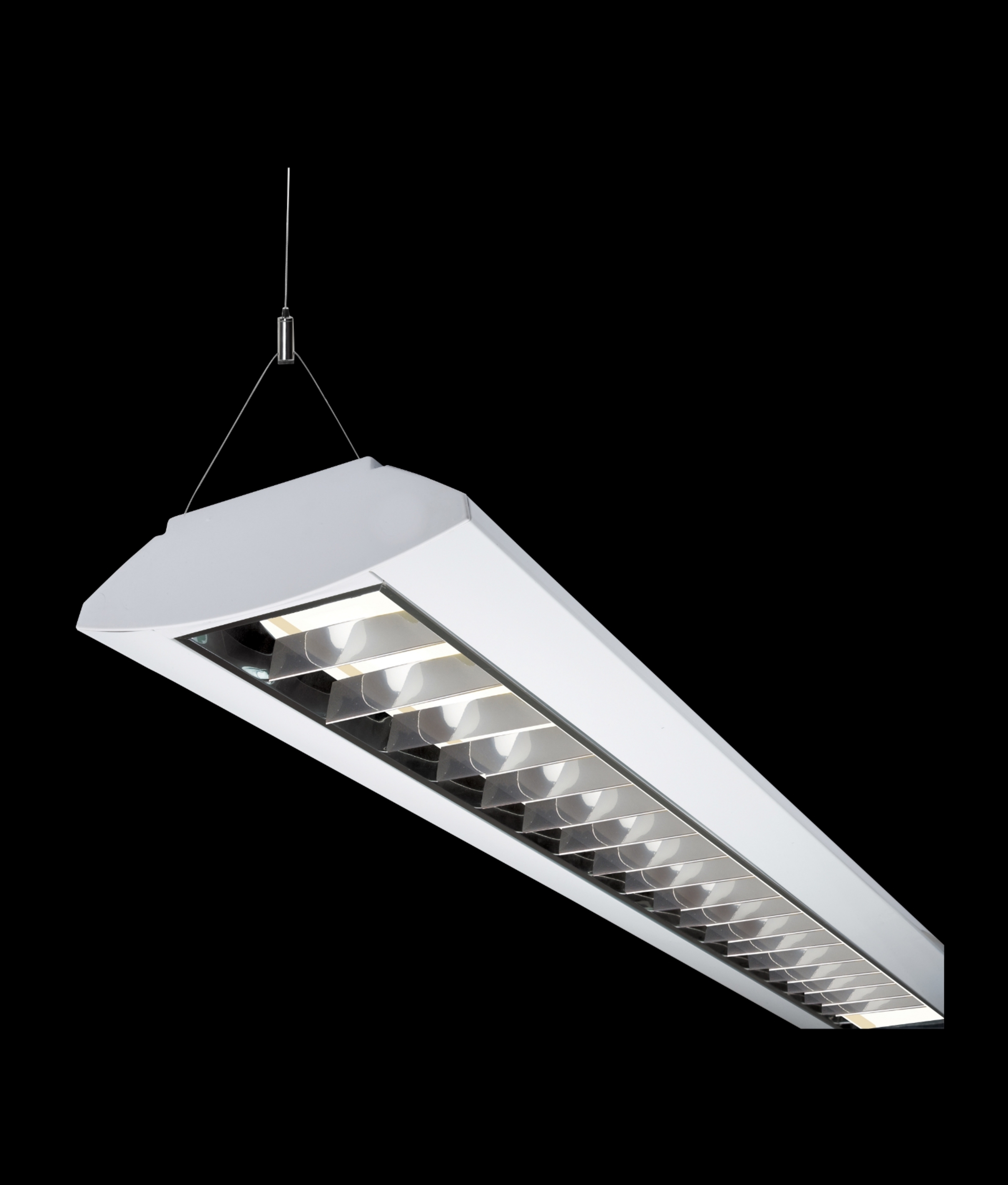 Surface Mounted Or Suspended Twin Fluorescent Fitting