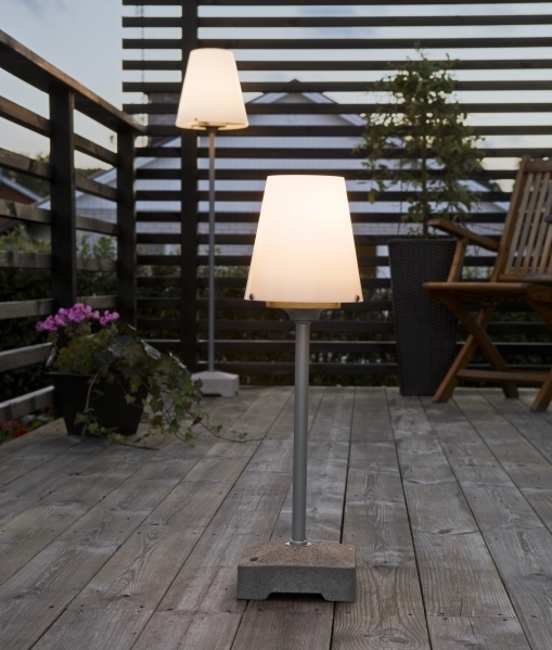Outdoor Use Patio Floor Table Lamp, Floor Lamp With Built In Table Uk