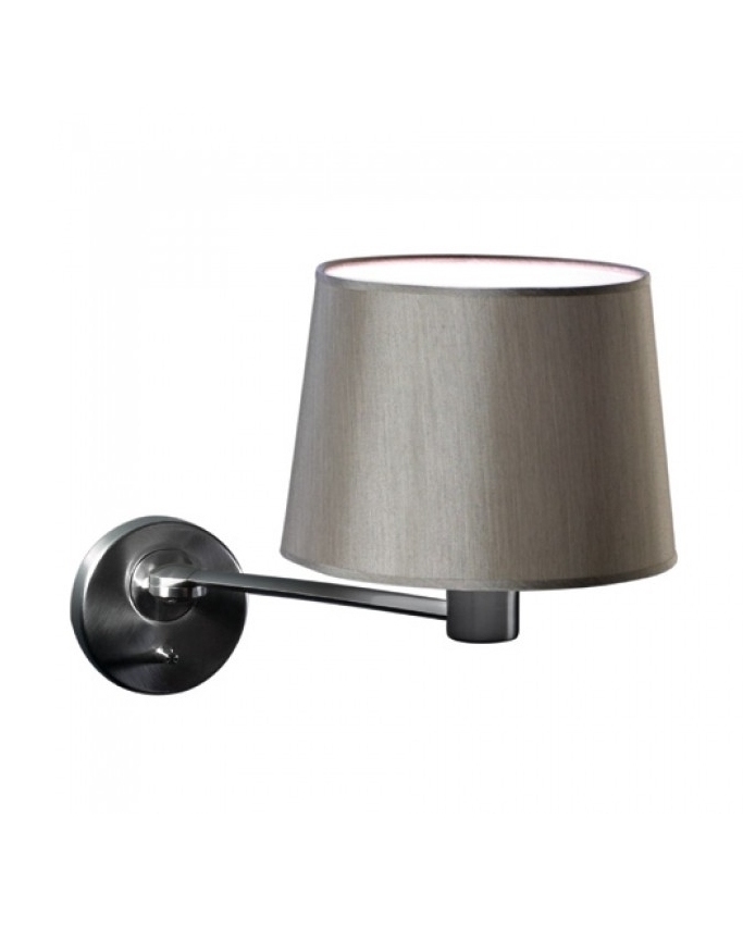 Contemporary Shaded Bedside Light with Dimmer