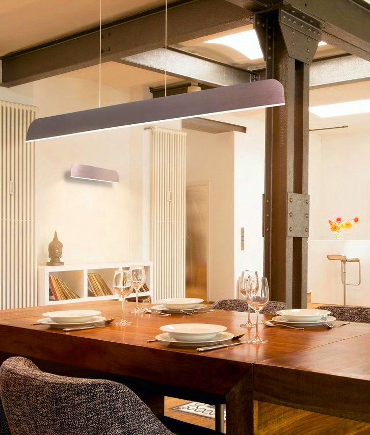 Thin Aluminium Suspended Ceiling Light, Dining Room Ceiling Light Uk