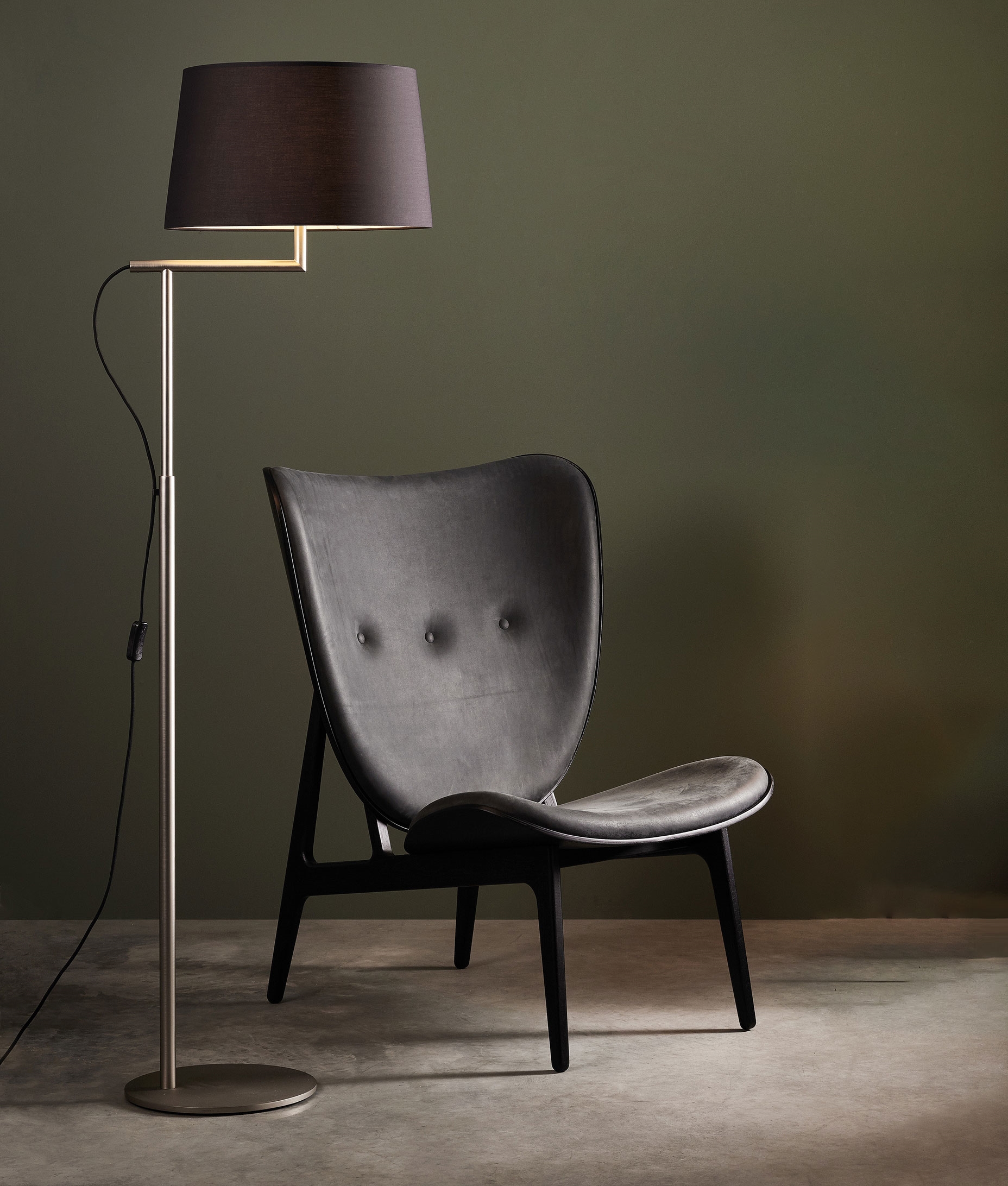 Floor Lamp With Off Set Shade 3 Finishes Choice Of Floor Lamp With Off Set Shade 3, How To Choose A Shade For Floor Lamp