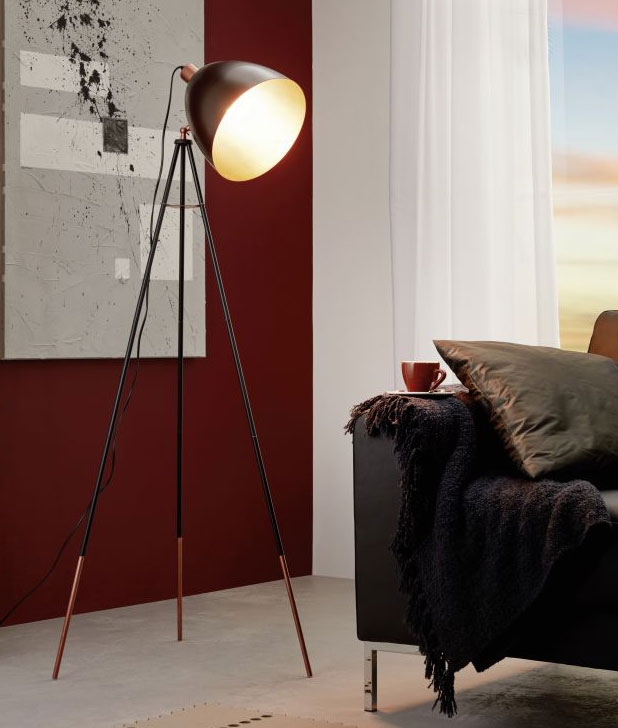 tripod floor lamps the range