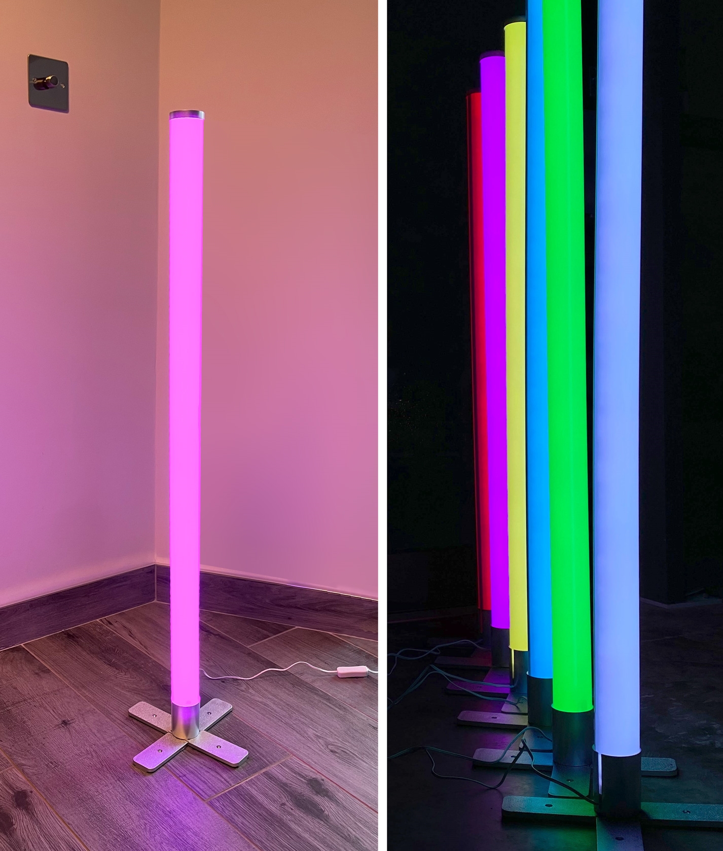 LED Neon Tube Floor or Wall Lamp - 1 Metre Long